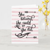 Sie glaubte, sie könne es tun karte (Gelbe Blume)