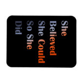 Sie glaubte, sie könne Magnet Motivierend zitieren (Horizontal)