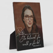 Sie glaubte, sie könne PHD-Abschluss Foto machen Fotoplatte (Seite)