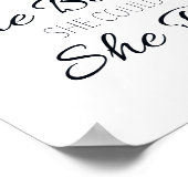 Sie glaubte, sie könne schreiben poster (Ecke)