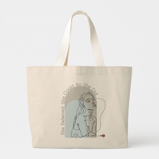 Sie glaubte, sie könne Tasche Blau (Rückseite)