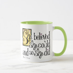 Sie glaubte, sie könne Tasse haben