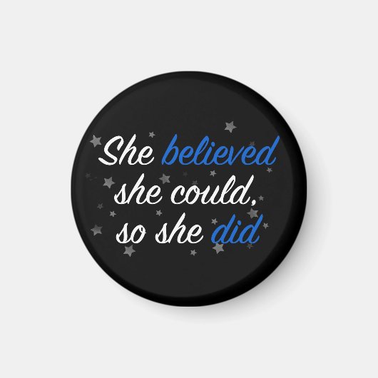 Sie glaubte, sie könnte also eine Entschließung zi Magnet (Vorne)