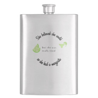 Sie glaubte, sie könnte also eine Margarita haben Flachmann