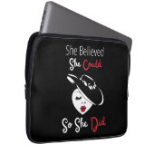 Sie glaubte, sie könnte also einen Laptop-Schnaps Laptopschutzhülle (Vorne Rechts)