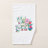 Sie glaubte, sie könnte also mit Blume schwänzen Badhandtuch Set (Handtuch)