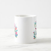 Sie glaubte, sie könnte also mit Blume schwänzen Kaffeetasse (Mittel)