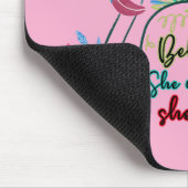 Sie glaubte, sie könnte also mit Blume schwänzen Mousepad (Ecke)