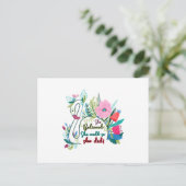 Sie glaubte, sie könnte also mit Blume schwänzen Postkarte (Stehend Vorderseite)