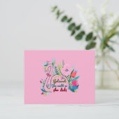 Sie glaubte, sie könnte also mit Blume schwänzen Postkarte (Stehend Vorderseite)