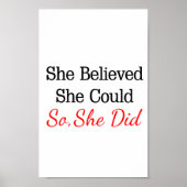 Sie glaubte, sie könnte... also tat sie das! poster (Vorne)