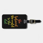 Sie glaubte, sie könnte also zitieren, schwarz gepäckanhänger (Vorderseite horizontal)