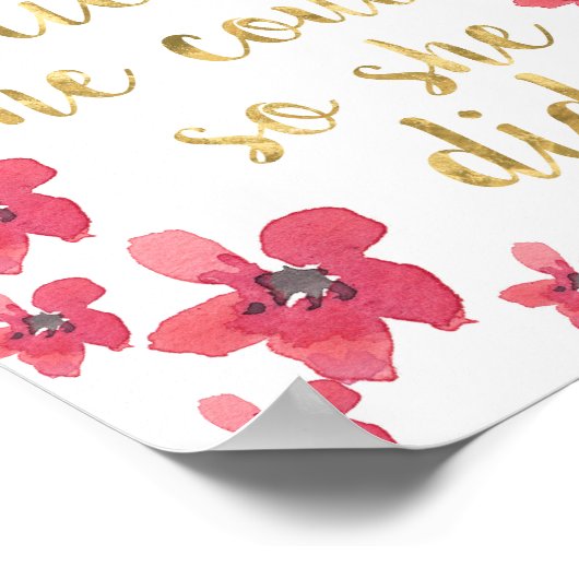 Sie glaubte, sie könnte das tun, Kinderzimmer-Deko Poster (Ecke)