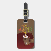 Sie glaubte, sie könnte das tun, rot, braun gepäckanhänger (Vorderseite vertikal)