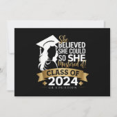 Sie glaubte, sie könnte es also 2024 schaffen ankündigung (Vorderseite)