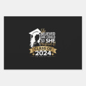 Sie glaubte, sie könnte es also 2024 schaffen geschenkpapier set (Vorderseite)