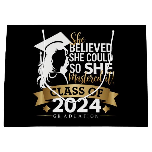 Sie glaubte, sie könnte es also 2024 schaffen große geschenktüte (Vorderseite)