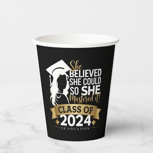 Sie glaubte, sie könnte es also 2024 schaffen pappbecher (Vorderseite)