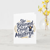 Sie glaubte, sie könnte es also 2025 schaffen karte (Gelbe Blume)