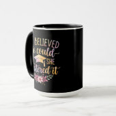 Sie glaubte, sie könnte es, also meisterte sie es  tasse (Vorderseite Links)