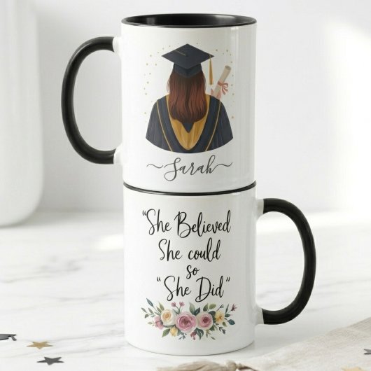 Sie glaubte, sie könnte es, also tat sie es Abschl Tasse