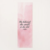 Sie glaubte, sie könnte es, also tat sie es Person Yogamatte (Rückseite)