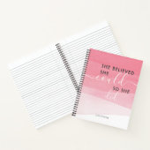 Sie glaubte, sie könnte es, also tat sie Personali Notizblock (Innenseite)