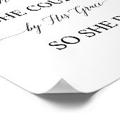 Sie glaubte, sie könnte es nach seiner Anmut schaf Poster (Ecke)