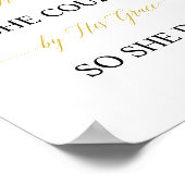 Sie glaubte, sie könnte es nach seiner Anmut schaf Poster (Ecke)