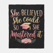 Sie glaubte, sie könnte es schaffen fleecedecke (Vorderseite)