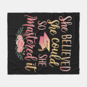 Sie glaubte, sie könnte es schaffen fleecedecke (Vorderseite (Horizontal))