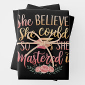 Sie glaubte, sie könnte es schaffen geschenkpapier set (Beispiel)