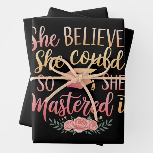 Sie glaubte, sie könnte es schaffen geschenkpapier set (Beispiel)