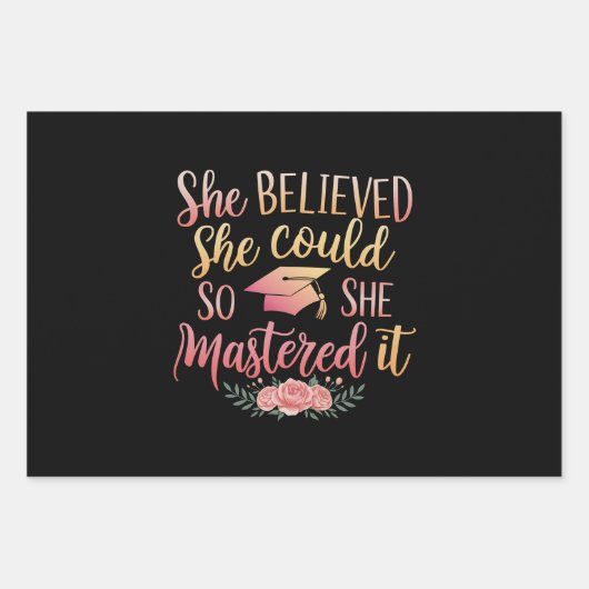 Sie glaubte, sie könnte es schaffen geschenkpapier set (Vorderseite)