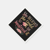 Sie glaubte, sie könnte es schaffen serviette (Ecke)