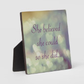 Sie glaubte, sie könnte fotoplatte (Vorderseite)