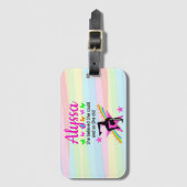 SIE GLAUBTE, SIE KÖNNTE GYMNAST DESIGN GEPÄCKANHÄNGER (Vorderseite Vertikal)