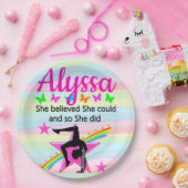 SIE GLAUBTE, SIE KÖNNTE GYMNAST DESIGN PAPPTELLER (Party)