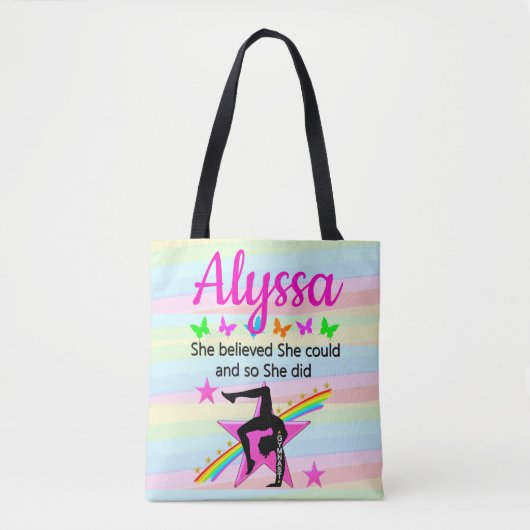 SIE GLAUBTE, SIE KÖNNTE GYMNAST DESIGN TASCHE (Vorderseite)