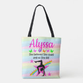 SIE GLAUBTE, SIE KÖNNTE GYMNAST DESIGN TASCHE (Rückseite)