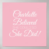 Sie glaubte, sie könnte poster (Vorne)