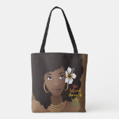 Sie glaubte, sie könnte, schwarze Frau, Blume, bra Tasche (Rückseite)