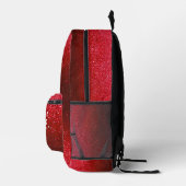 Sie glaubte, sie könnte Schwarzer roter Glitterfun Bedruckter Rucksack (Rechts)