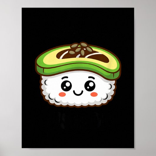 Sie glaubte, sie könnte Sushi machen, lustiger Leb Poster (Vorne)