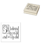 Sie glaubte, sie könnte und so tat sie es gummistempel (Stempel)