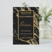 Sie glaubte, sie war erfolgreich Abschluss Card Ankündigung (Stehend Vorderseite)