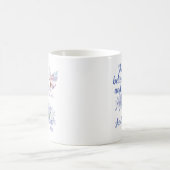 Sie glaubte und so Zitat Schmetterling Kaffeetasse (Mittel)