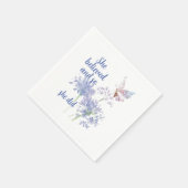 "Sie glaubte und so Zitat Schmetterling Serviette (Ecke)