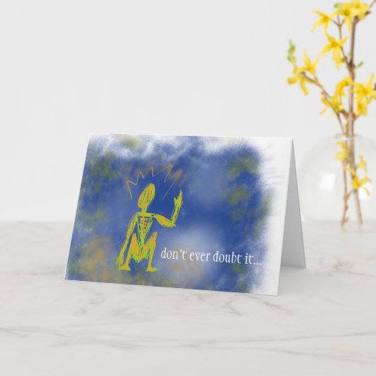 Sie got den Power - eine anzuregen Karte, Karte (Gelbe Blume)