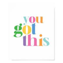 Sie Got diese farbenfrohe Ermutigung Inspiration